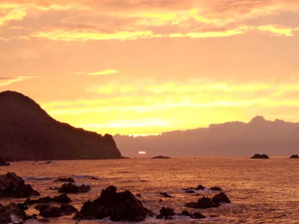 竹野からの夕陽