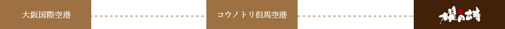 飛行機でお越しのお客様