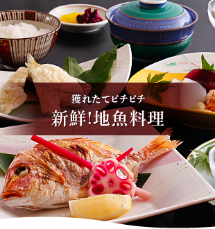 獲れたてピチピチ 新鮮!地魚料理